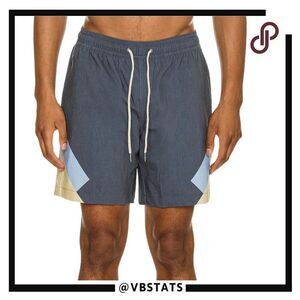 Fair‎ Harbor The Bayberry Trunk Size XXL in Navy/Yellow/Blue Design